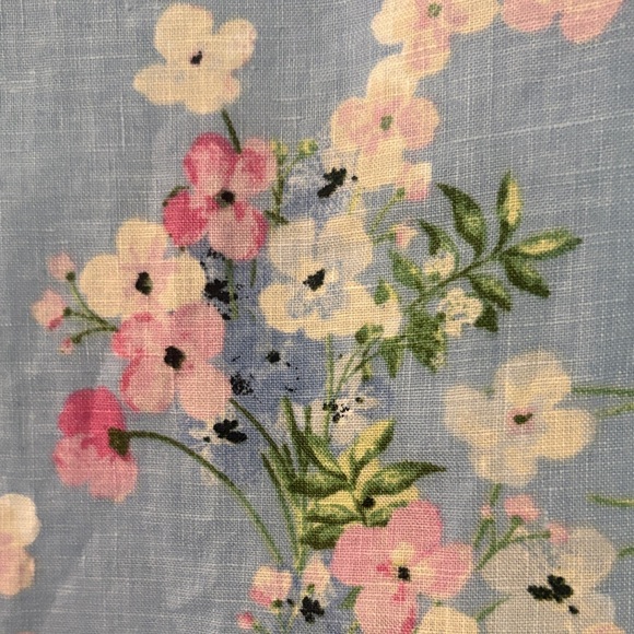 J. Jill Watercolor Light Blue Floral Linen Dress - Picture 5 of 10